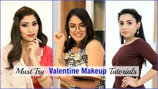 Must Try VALENTINES Makeup Tutorials  College Office amp Married Girls  Beauty Anaysa [upl. by Thissa]