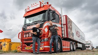 Uien rijden met de BRUTE Scania R650 van Joost Kleinjan dikke vrachten korte nachten [upl. by Adaval]