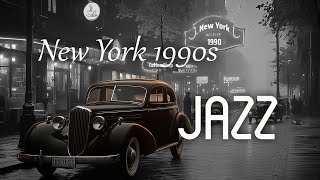 New York City Night 1990s Improvised Jazz For A Vibrant Night  Smooth Jazz Instrumental Music [upl. by Ecnarrot]