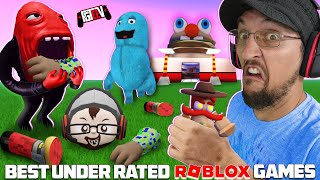 Best Scary ROBLOX Food Games FGTeeVs Brother plays Eggface FeeGee plays Mr Fast Food Obby [upl. by Taite]