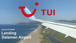 Landing Dalaman Airport LTBS  TUI  767300  10072019 [upl. by Eitsyrc140]