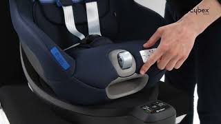 How to Rotate the Seat I Sirona S2 iSize Car Seat I CYBEX [upl. by Lilhak186]