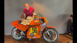 Laverda Formula 500 original slaters TT bike talk and run up [upl. by Llien]