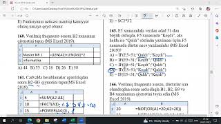 MS Excel 2019  test izahı [upl. by Ahsimac]