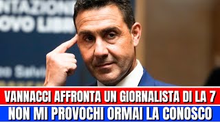 VANNACCI AL GIORNALISTA DI LA 7 LE DONNE NON SONO SOTTOMESSE LEI DICE COSE FALSE [upl. by Nitnilc]