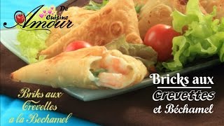 bricks de crevettes à la béchamel briouetas aux crevettes best prawn samosas ever  english CC [upl. by Dugaid66]