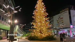 🇦🇩 ANDORRA WALKING TOUR through the CAPITAL and ESCALDESENGORDANY at NIGHT [upl. by Almire]