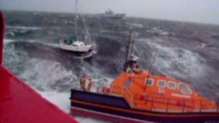 RNLI Peterhead Tamar Lifeboat rough sea poor day RNLI Film of the year [upl. by Aneekat596]