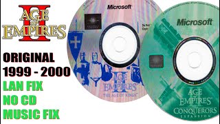 Original 1999 Age of Empires II  LAN  Music  NOCD  Video fix Tutorial [upl. by Isaiah]