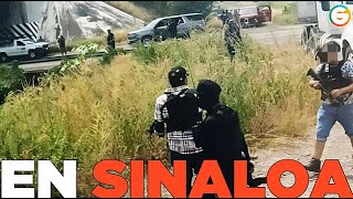 Enfrentamientos entre La Mayiza  Chapiza y Militares en Culiacán Sinaloa [upl. by Ateekahs]