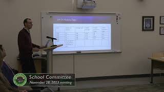 Abington School Committee November 28 2023 [upl. by Nosidda10]