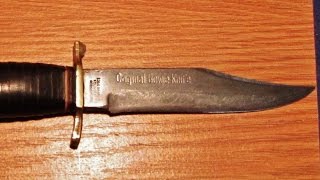 Old Bowie Knife Edgebrand Solingen Germany [upl. by Eceinej]