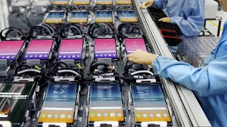 Inside Samsung Futuristic Factory Building Massive Amount of Smartphone  Production Line [upl. by Armillda]