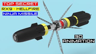 How the Bladed R9X Ninja Missile works  AGM114 quotR9Xquot Hellfire  Ninja Bomb [upl. by Ahsyle244]