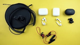 AirPods Pro vs AirPods vs Mi Earbuds vs Huawei AM61 vs Bose QC30 Comparison 🔥 4K 🔥 [upl. by Burnley]