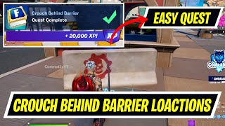 Crouch Behind Barrier Fortnite Location  Fortnite Delta One Quests [upl. by Tito]