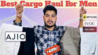 5 Best Cargo Pants For Men Under ₹1000👖Ajio Cargo Pant HaulCargo Pants Haul Review Under ₹1000 [upl. by Annirtak]