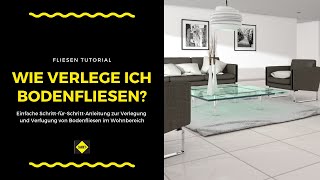 Bodenfliesen im Wohnzimmer oder Schlafzimmer verlegen und verfugen  SAKRET Heimwerker TV [upl. by Aiouqahs132]