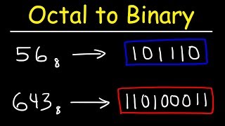 Octal to Binary Conversion  Computer Science [upl. by Sylram926]