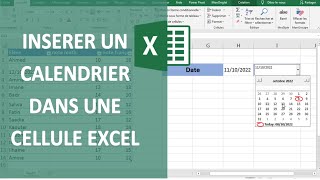 EXCEL  INSÉRER UN CALENDRIER DANS UNE CELLULE 📆 [upl. by Sunderland]