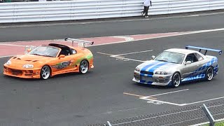 Nissan skyline Gtr R34 vs Toyota supra Mk4  Drag Race ｜Carsplot｜ [upl. by Omixam995]