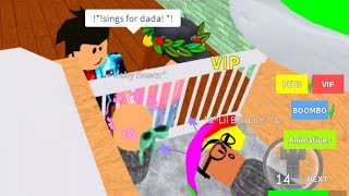 Roblox  Adopting Baby Hale amp Flower ft Official GalacticSquad [upl. by Atirihs]