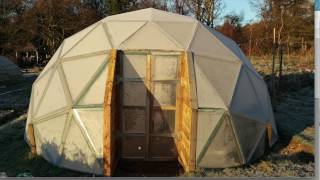 Another way to make a flat bottom geodesic dome [upl. by Duwe]