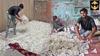 Amazing Process of Making Shuttlecock from Natural Wings  Badminton Birdies Factory Mass Production [upl. by Amsirac]