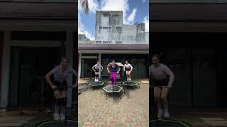 TRAMPOLINE DANCE FITNESS  INTERMEDIATE LEVEL dance trampoline cardio sports [upl. by Il]