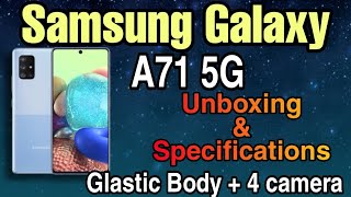 Samsung A71 5G Mobile Unboxing amp Full Specifications [upl. by Yle17]