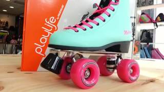 Patines 4 ruedas Melrose Deluxe Turquesa de Playlife by Powerslide [upl. by Romola]