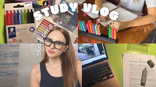 ☕️8 H  maratona di studio haul action cancelleria  STUDY VLOG [upl. by Simeon]