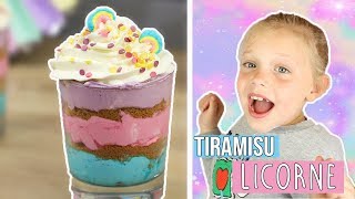 ♡• TIRAMISU LICORNE  RECETTE KAWAII •♡ [upl. by Fillender]