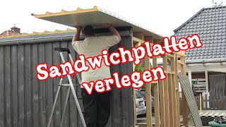 Werkstattbau So verlege ich Sandwichplatten von Luecht amp Palm auf meine Werkstatt [upl. by Ahsatal]