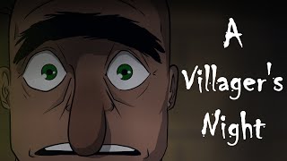 Minecraft A Villagers Night Animation [upl. by Orton]