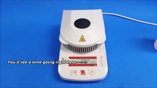 Ohaus MB23 Moisture Analyzer [upl. by Wendell]