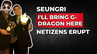 Seungri STUNS at Cambodia Party quotIll Bring GDragon Herequot Netizens ERUPT [upl. by Inad]