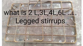 What is 2 Leggs4 Leggs stirrups 1L2L3L12L  type of stirrups Practically at site [upl. by Nonnag]