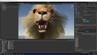 Creating lions fur in unity with Yak [upl. by Reiniar620]