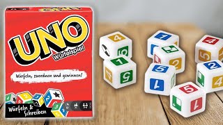 UNO WÜRFELSPIEL  Spielregeln TV Spielanleitung Deutsch  MATTEL GAMES Dice Würfel [upl. by Heathcote]