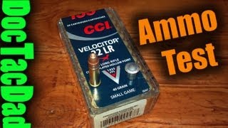 CCI Velocitor 40gr 22LR  Ammo Test [upl. by Einegue]