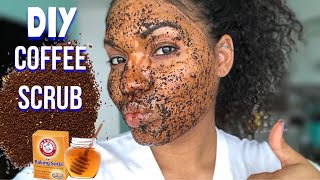 DIY Coffee FACE Scrub  Gorgeous Skin [upl. by Attevad]