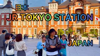 4K HDR Tokyo JR Station View  Walking Tour from Marunouchi to Hibiya Park Tokyo Japan [upl. by Nythsa]