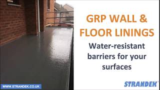 GRP floor amp wall linings Newport  Call Strandek GRP Systems today on 01633250652 [upl. by Zurc]