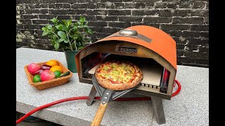 12 Inch Gas Pizza Oven With Ushape Fire Row Burning [upl. by Iretak]