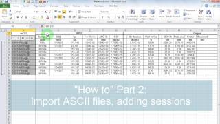 SIMS data processing Exporting ASCII and Adding New Session [upl. by Ylirama76]