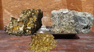 Pyrite and Arsenopyrite chalcopyrite are common minerals associated with gold deposits [upl. by Ardnaeed]