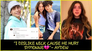 Ayden SHADES Nick after Symonne EXPOSED him for Cheating💔 Ayden amp Nick Unfollows each other😱 [upl. by Ecirrehs]