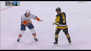 Matt Martin Fights John Ludvig 7 Seconds Into Game [upl. by Wardlaw281]