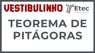 GEOMETRIA PARA O VESTIBULINHO ETEC  APLICAÇÃO DO TEOREMA DE PITÁGORAS NO TRAPÉZIO [upl. by Anilram]